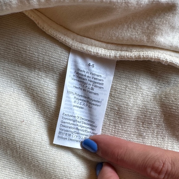 Crewcuts Sherpa Cream/Olive Green Kids 4/5 Vest Like New - Picture 5 of 6